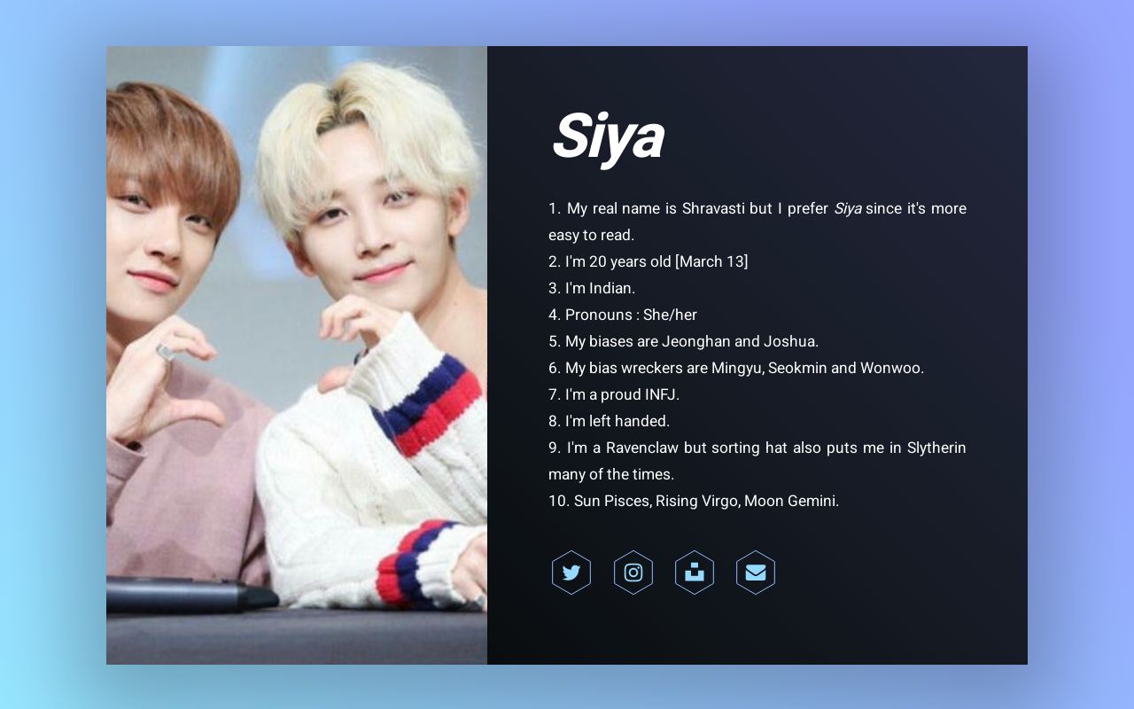 Carrd profile picture for @siya